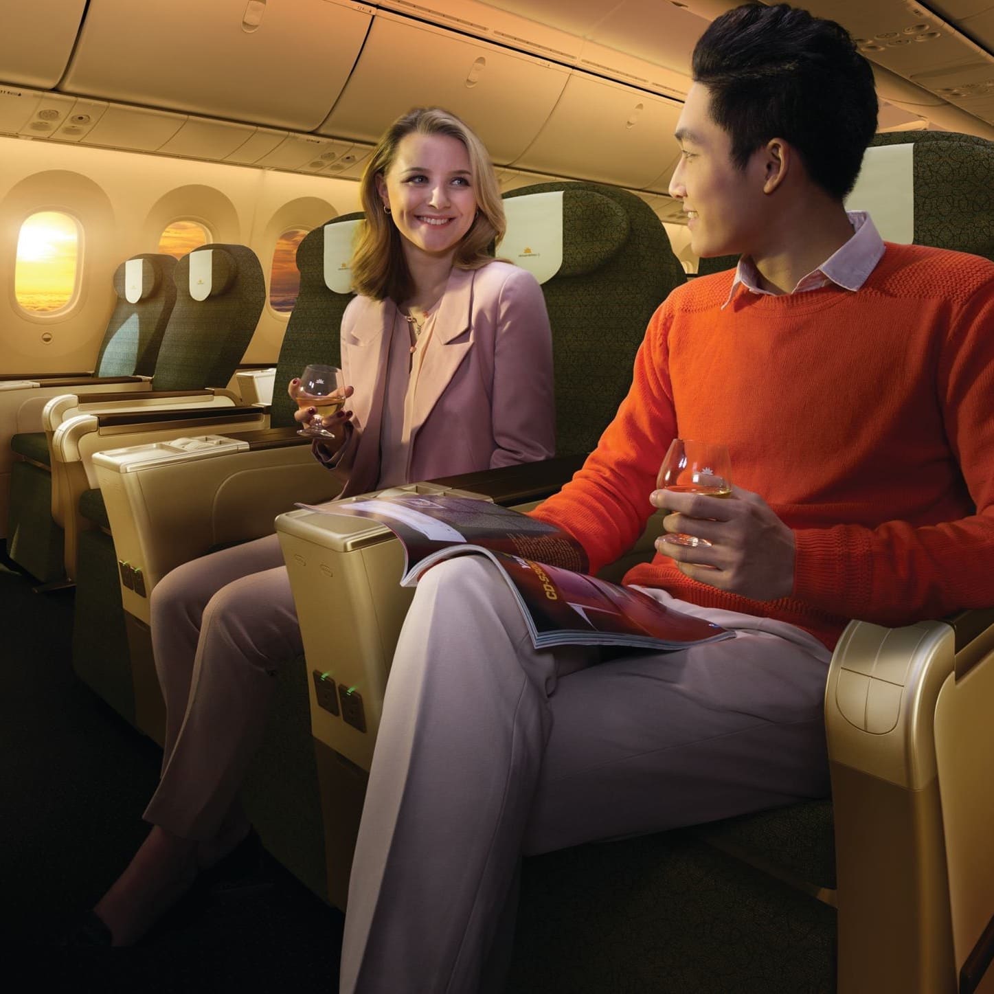 picture of premium economy class